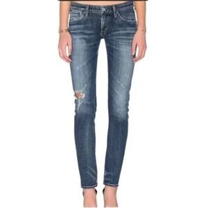 AGOLDE Chloe Distressed Ripped Low Rise Starwood Jeans | 27